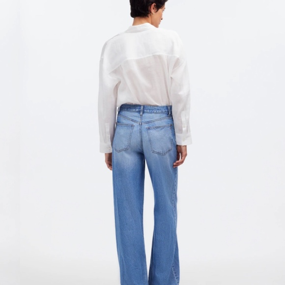 Petite Superwide-Leg Jeans in Hambley Wash: Drawstring Edition - Picture 3 of 6